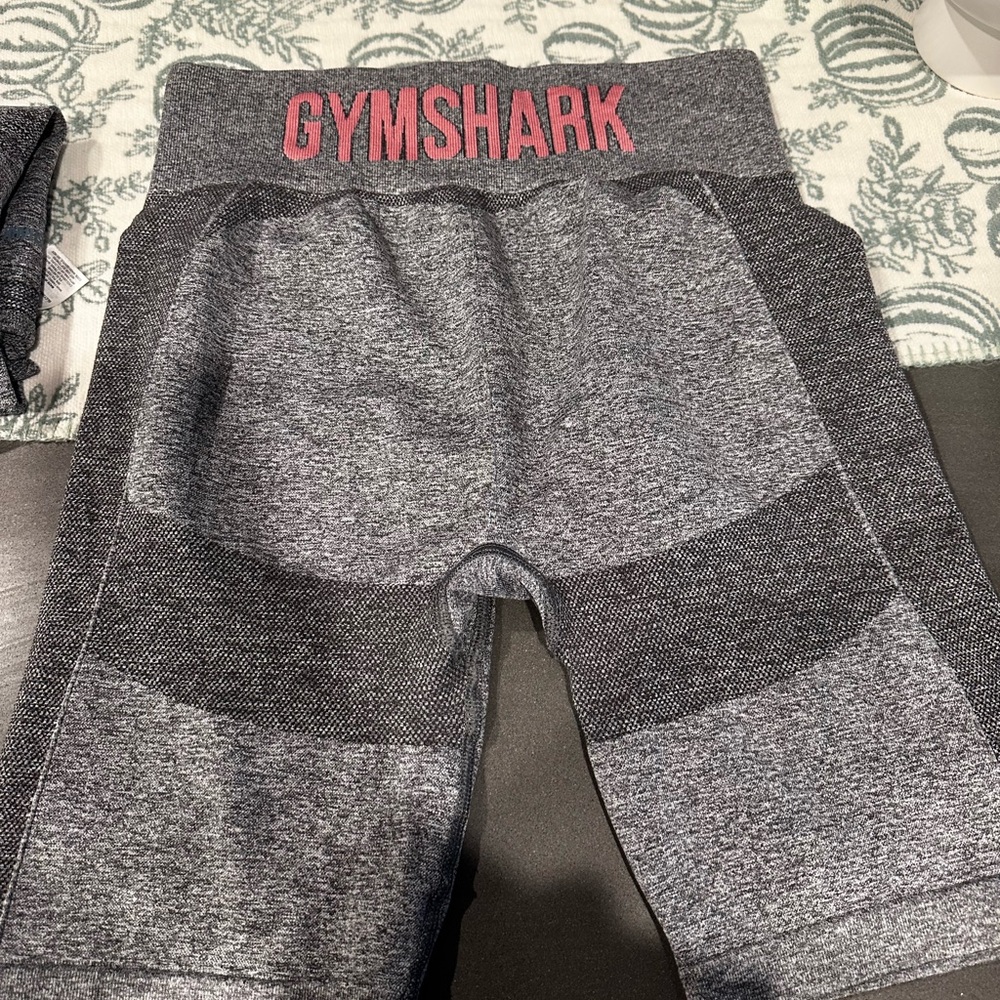 Gymshark Heather Gray and Charcoal Leggings
